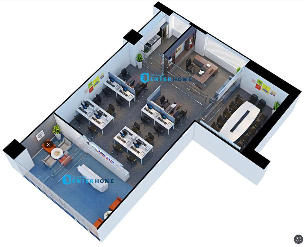 Báo giá thi công nội thất văn phòng dự án Alleviare Ha Noi Office